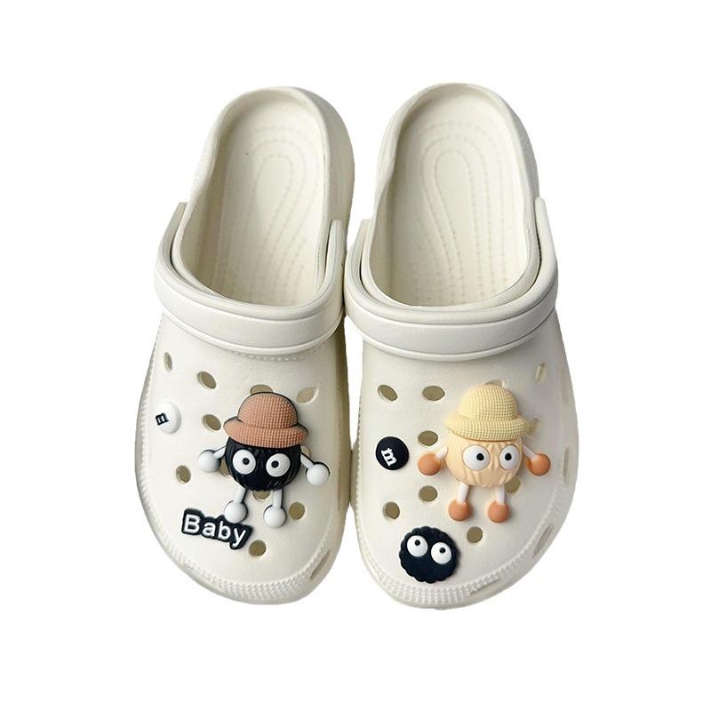 Flower Girl Cartoon 3D Shoe Buckle Accessories - Cute, DIY, Detachable Decorations for Shoes