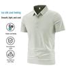 Polo de Luxe pour Homme en Soie Glacée et Nylon - Manches Courtes
