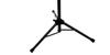 PLAYTECH Music Stand, Orchestra Type, Black, Holds two A4 sheet music sheets side by side