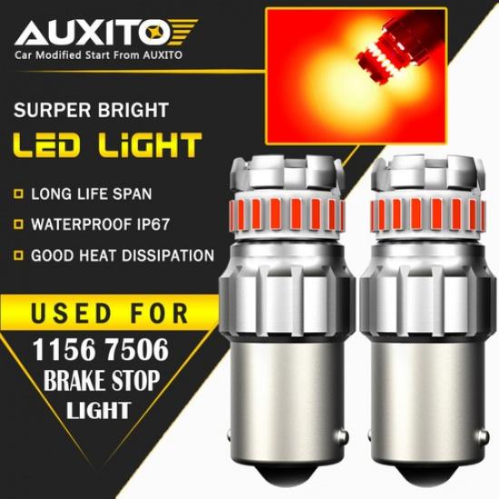 2 шт. 1156 7506 Светодиодные лампы заднего хода Красные Без ошибок 2F EOA