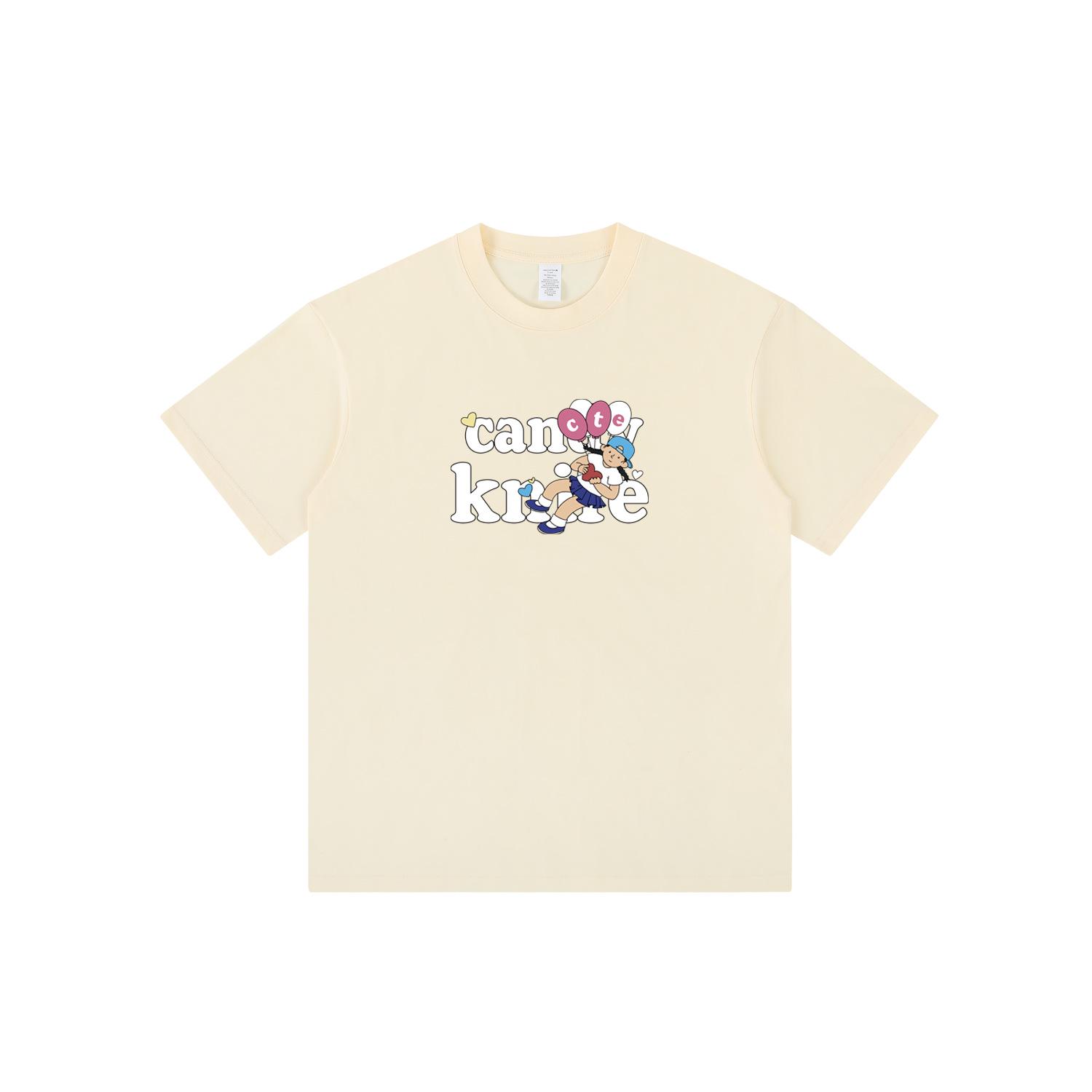 

Unisex Summer Cartoon Print Casual T-shirt – Multicolor, Short Sleeve, American Style 2XL