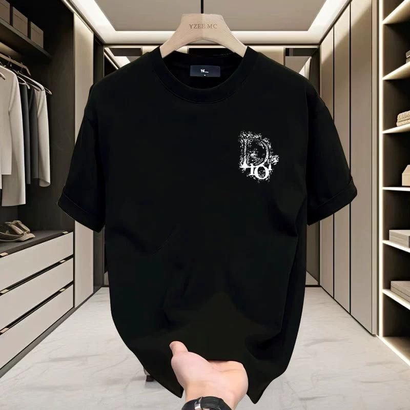 Summer Men Women Round Neck Short Sleeve Print T Shirt Breathable Sport Tops