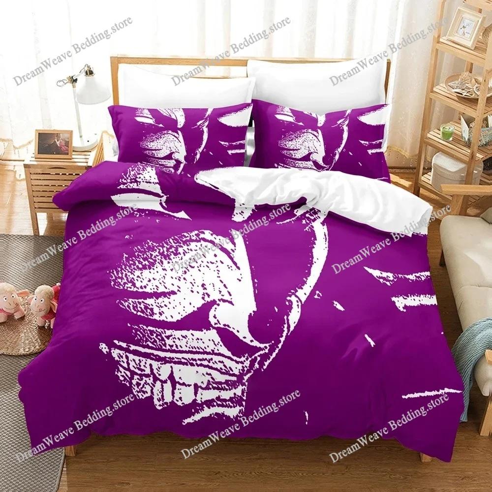 Baki Hanma Bedding Set Adults Boys Anime Bedding Set Duvet Cover Set Single Double Queen King Size Quilt Cover Pillowcase