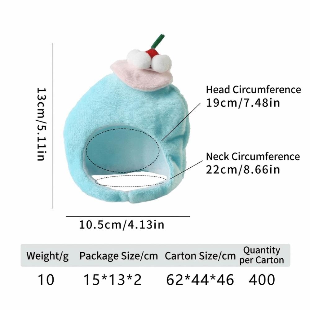 

Cute Pet Hat Lightweight Pet Headgear Fashion Pet Ornament Cat Headwear Small Pet Use Strawberry Ice Cream