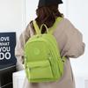 Solid Color Backpack Nylon Women's Backpack Travel Schoolbag