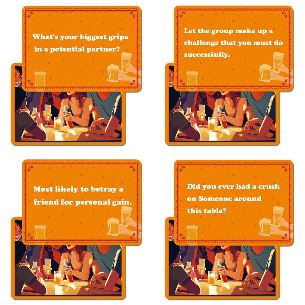 50 Creative Board Game Cards For Gatherings, Team Building, And Ice-breaking Props For Adults