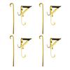2/4Pcs Christmas Fireplace Stocking Garland Hanger No Drill Adjustable Mantle Garland Holder Heavy Duty Xmas Stockings Decoration Hanging Hook