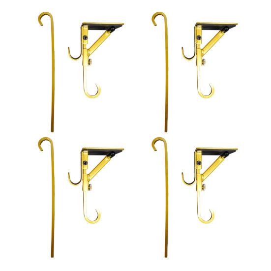 2/4Pcs Christmas Fireplace Stocking Garland Hanger No Drill Adjustable Mantle Garland Holder Heavy Duty Xmas Stockings Decoration Hanging Hook