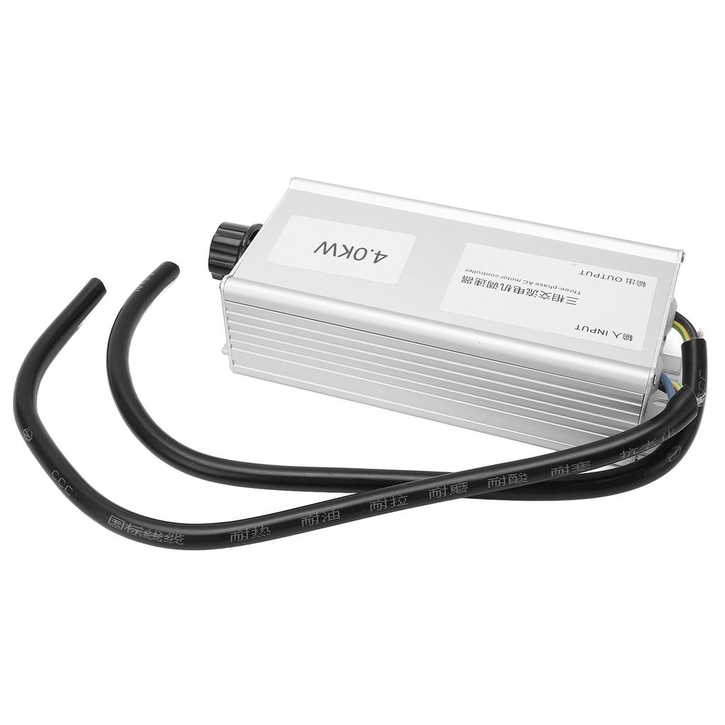 AC Motor Controller 3 Phase High Power Fan Stepless Speed Control Switch 380V 4KW