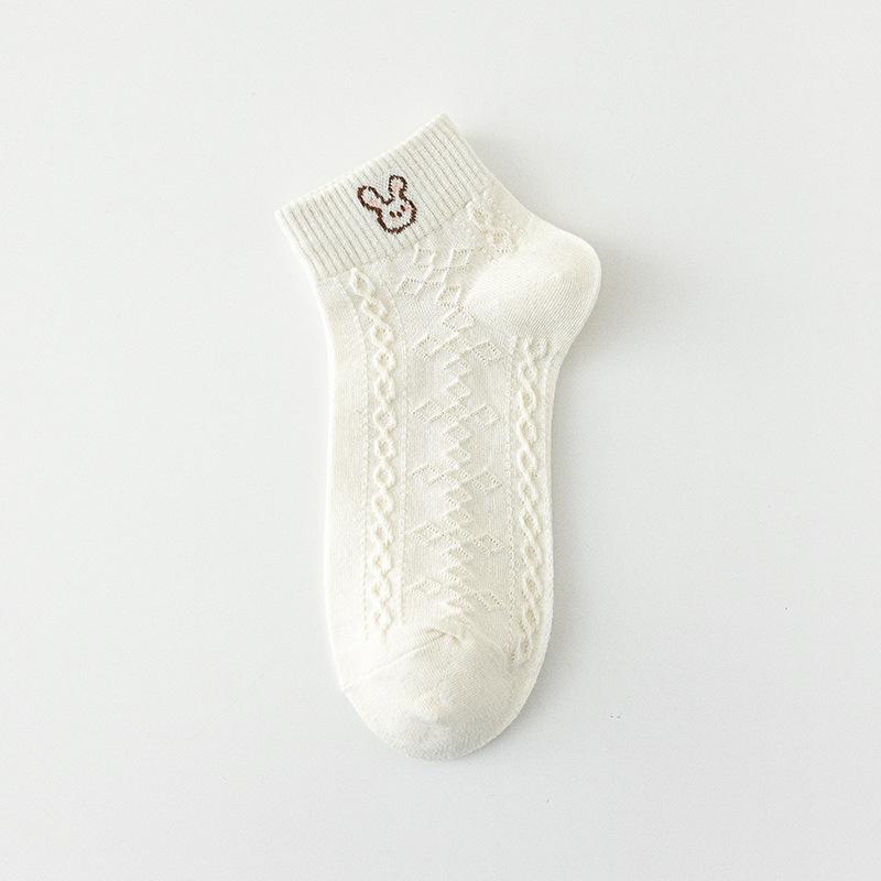 White Socks, Women's Short Socks, Summer Thin and Trendy, Spring and Autumn Mid-calf Socks, Cute Summer