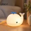 Rechargeable Baby Nursery Light Night Light, Silicone Touch with 30-Min Auto Timer, 7 Color Changing Automatic Timer Kids Bedside Lamp, Cute