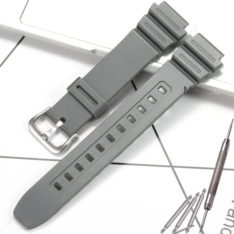 18mm Resin Replacement Strap For Casio F91W F108WH AE1200WH AE-1300WH W800H AE1000W F105W Mens Womens Watch Band Accessories