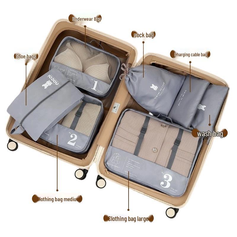 Storage Compression Bags Travel Sixpiece For Clothes And Underwear