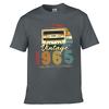Vintage  Limited Edition Retro Cassette Graphic Unisex Summer Washed Tee Loose Distressed Top