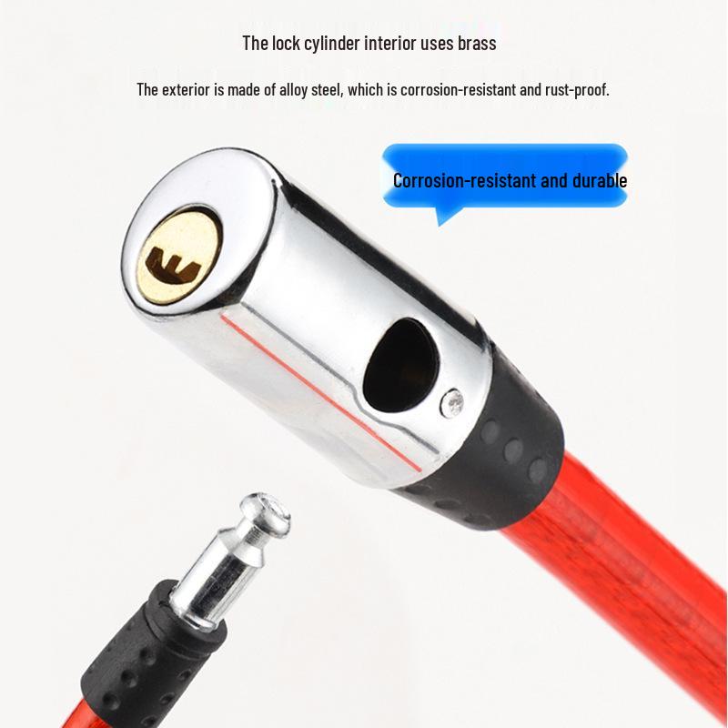Portable Anti-theft Bicycle Lock for Mountain & Electric Bikes, Chain Lock & Accessories