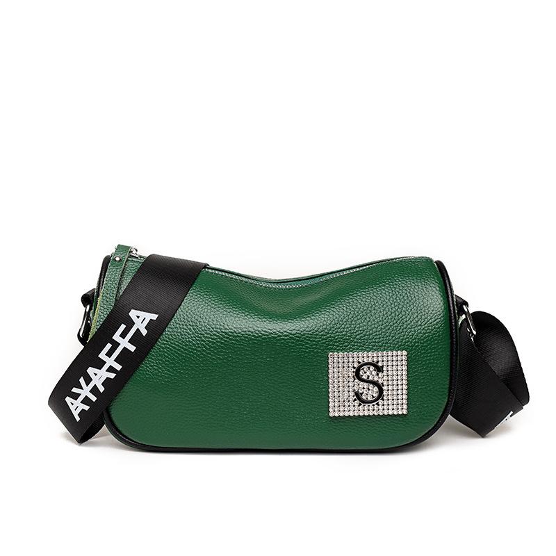 First Layer Cowhide Soft Leather Women'S Bag Trendy Messenger Bag Fashion Casual Leather Shoulder Pillow Bag