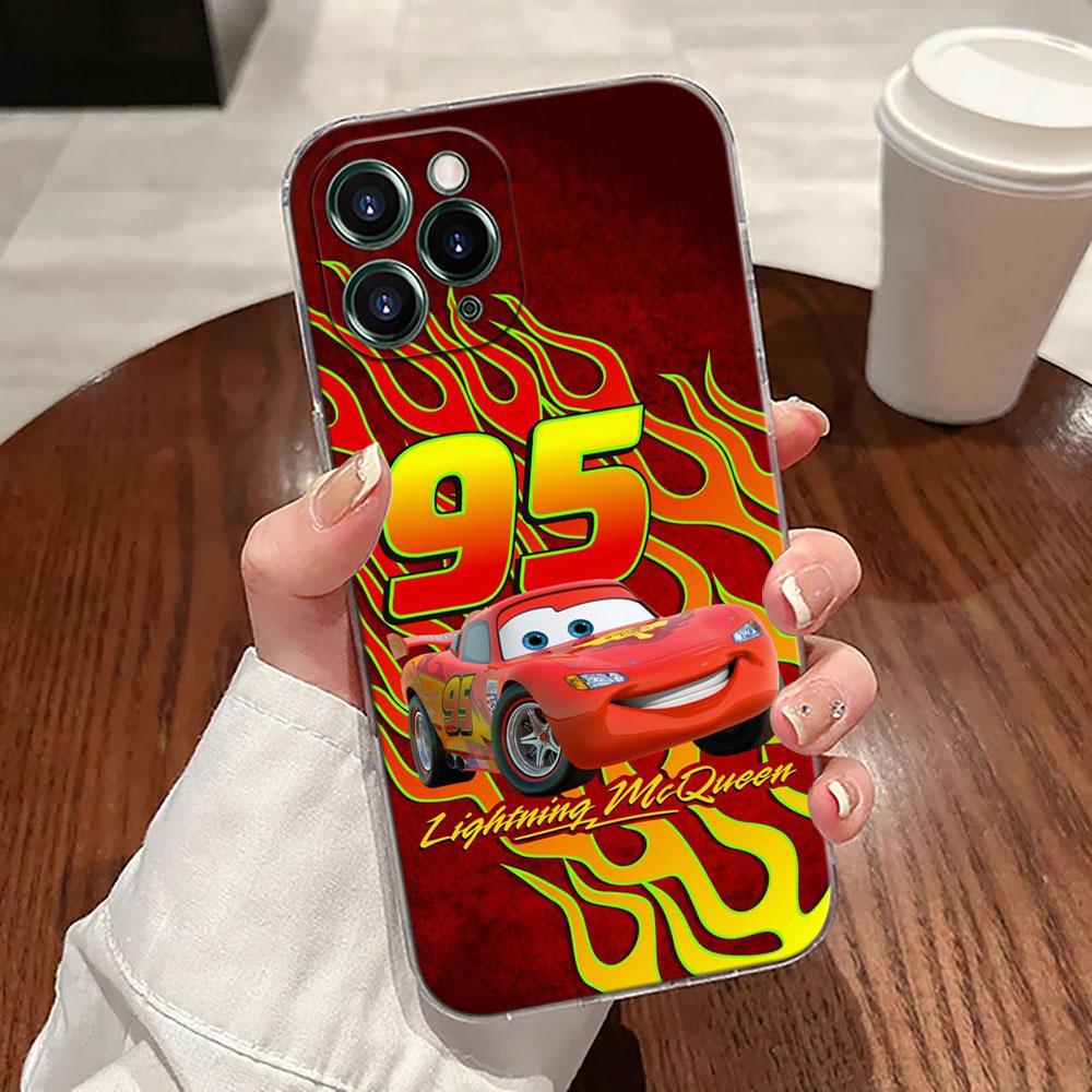 

Cartoon 95 Lightning McQueen Cars Phone Case For iPhone 17 Pro Max 17E 11 12 13 14 15 16 Pro Max Plus 17 Air 16E 7 XS Soft Cover iPhone 7