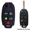 Θήκη Κλειδιού Σιλικόνης Flip 5 Κουμπιών FOB για VOLVO S60 2000-2009 / S80 1999-2006 /V70 2000-2007 XC90 2002-2013