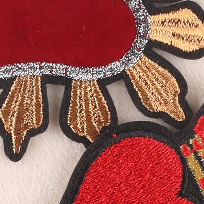 Patch Embroidery Label Love Badge Cloth Label Clothing Accessories Hand Account DIY Accessories Embroidery Sticker Cloth Sticker