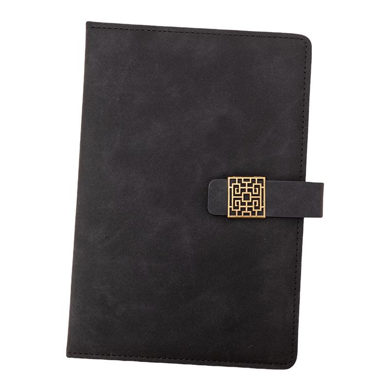 A5 PU Leather Multi-Color Flower Buckle Notebook - Business or Diary Use