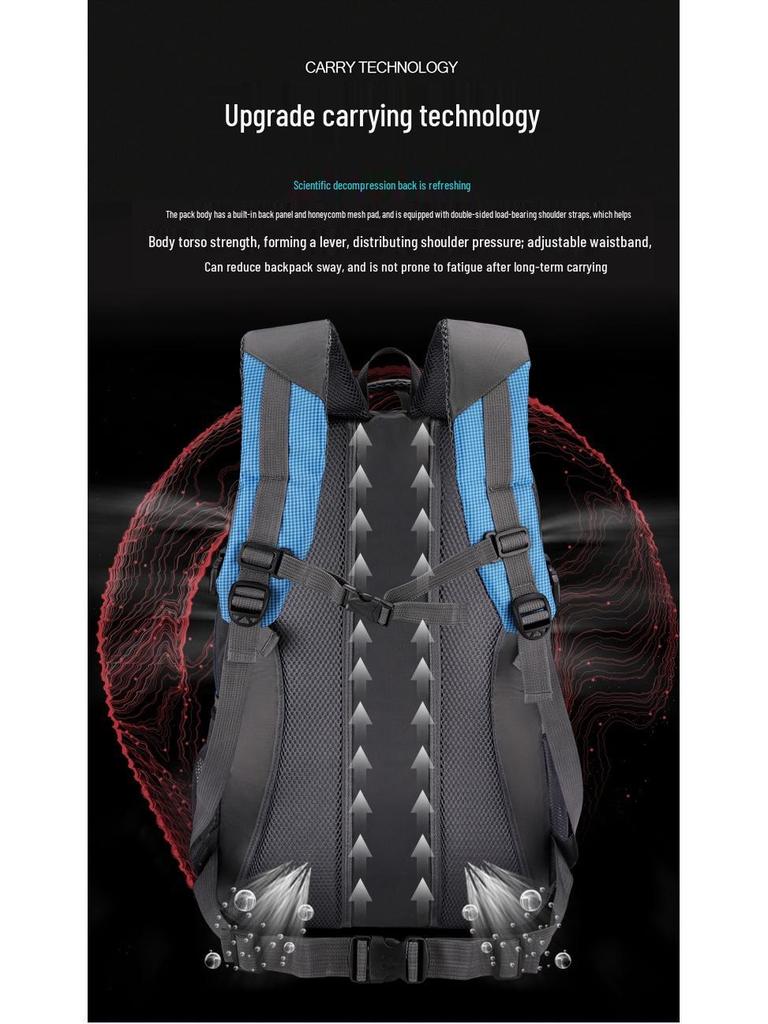Versatile Backpack for Outdoor Travel, Cycling, Mountaineering, Students, and Everyday Fashion