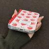 Cute Strawberry Fruit Flip Phone Case For iPhone 17 Air 16 15 14 13 12 11 Pro Max Plus Coil Notebook Shape Shockproof Cover