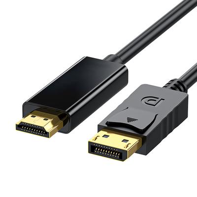 DisplayPort To HD Multimedia Interface Cable Male To Male Gold Plated 4K 60Hz DisplayPort Adapter