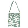 New MCM Canvas With Leather Drawstring Bag, Bucket Bag, Portable Crossbody Bag, Shoulder Bag Medium Women's Green MWDDSDU06JZ001