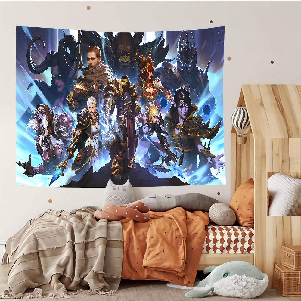 WWorld Of WWarcraft Tapestry Customizable Tapestries Of Various Styleswall Hangings Celebrity Photo Printingwall Hangings