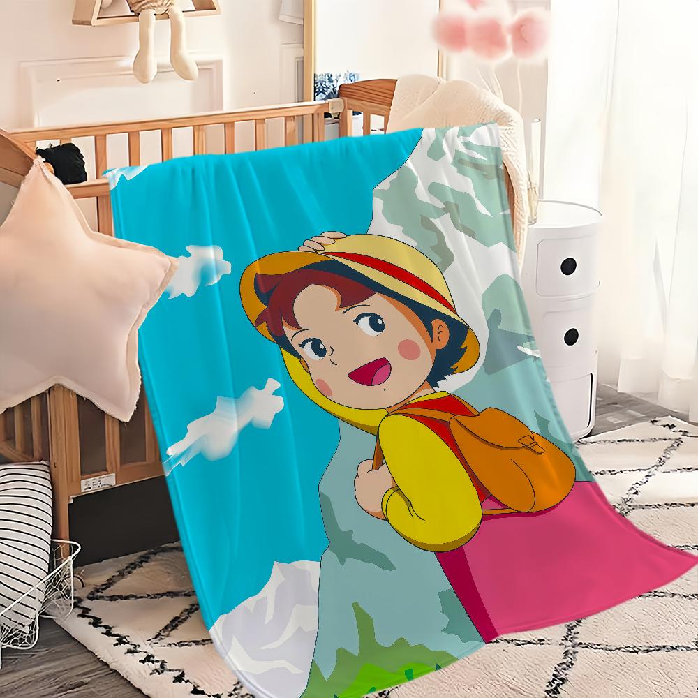 Cartone animato anime h-Heidi una Ragazza delle a-Alpi Flanella calda morbida coperta di peluche per divano soggiorno hogar camera da letto regalo da viaggio casa