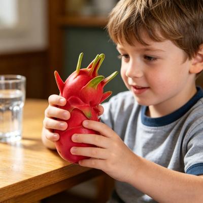 1/2Pcs Simulation Dragon Fruit Squeeze Toy Stress Relief Dragonfruit Squeeze Sensory Toy Soft Stretchy Fruit Shape Home Office Desk Toy