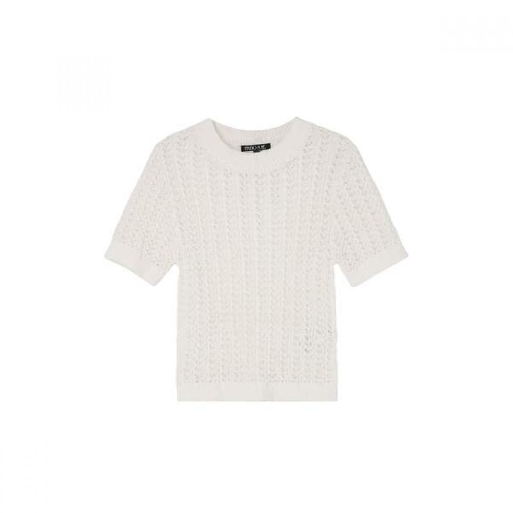 LAP Unisex Round Crochet Short Sleeve Knit As2kh465