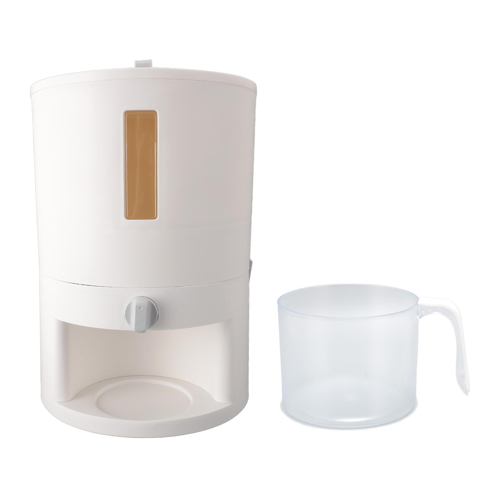 

Кухонный контейнер для хранения риса с мерным стаканом, герметичный дизайн, точный дозатор зерна Small Size