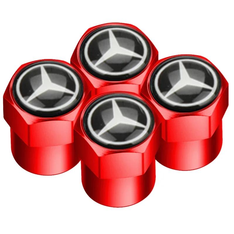 AABIC1 4pcs Auto Emblem Cap Case Mercedes Benz B/C/E/S Class A Class C200L GLC GLK New CLA GLA