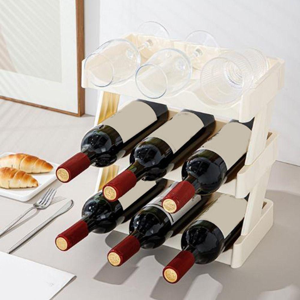 3 Layers Cup Storage Rack Plastic Water Bottle Holder Insulation Cup Holder  for Home