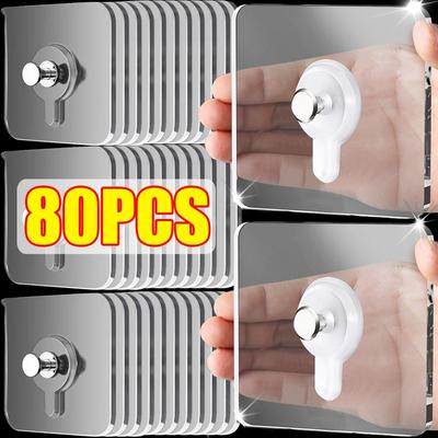 Ganci autoadesivi da parete, appendini per poster, cornici per foto, appendini per orologi, ganci a vite senza foratura per cucina, bagno, organizer