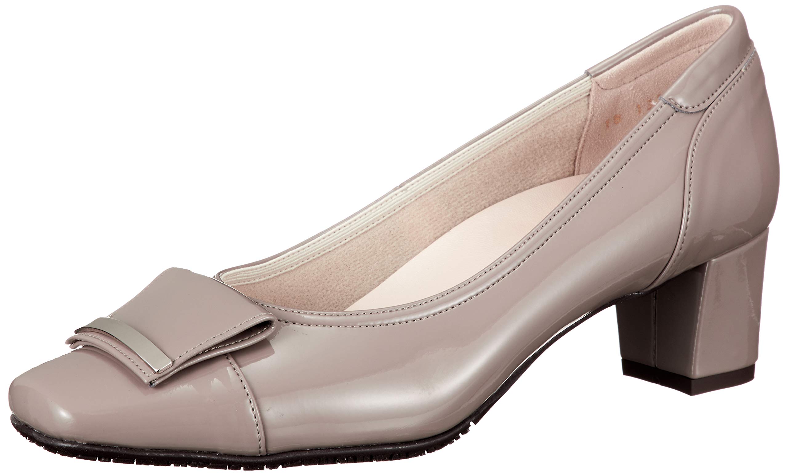 

Liz Lafine RRLF13210 Dark Beige Size Women s Pumps, Enamel, 23.5cm