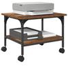 Printer Stand Reclaimed Wood 50 X 40 X 38 Cm Engineered Wood