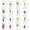 Potted Plant Cactus Enamel Pins Metal Lovely Badges Brooch Vintage Brooches For Women Jewelry Clothing Collar Lapel Accessories