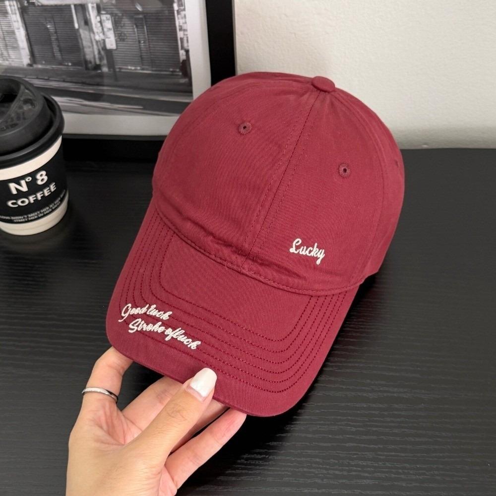 Small Letter Embroidery Embroidery Baseball Cap Peaked Sun Hat Casual Outings