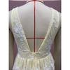Women's Summer New Sheer Mesh Backless Dress - Deep V Neck Lace Long Gown with Spaghetti Straps, Elegant Evening Dress