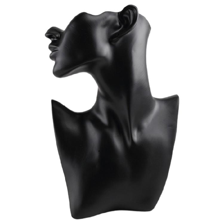 

Mannequin Necklace Jewelry Display for Pendant Earring Jewelry Display Rack чёрный