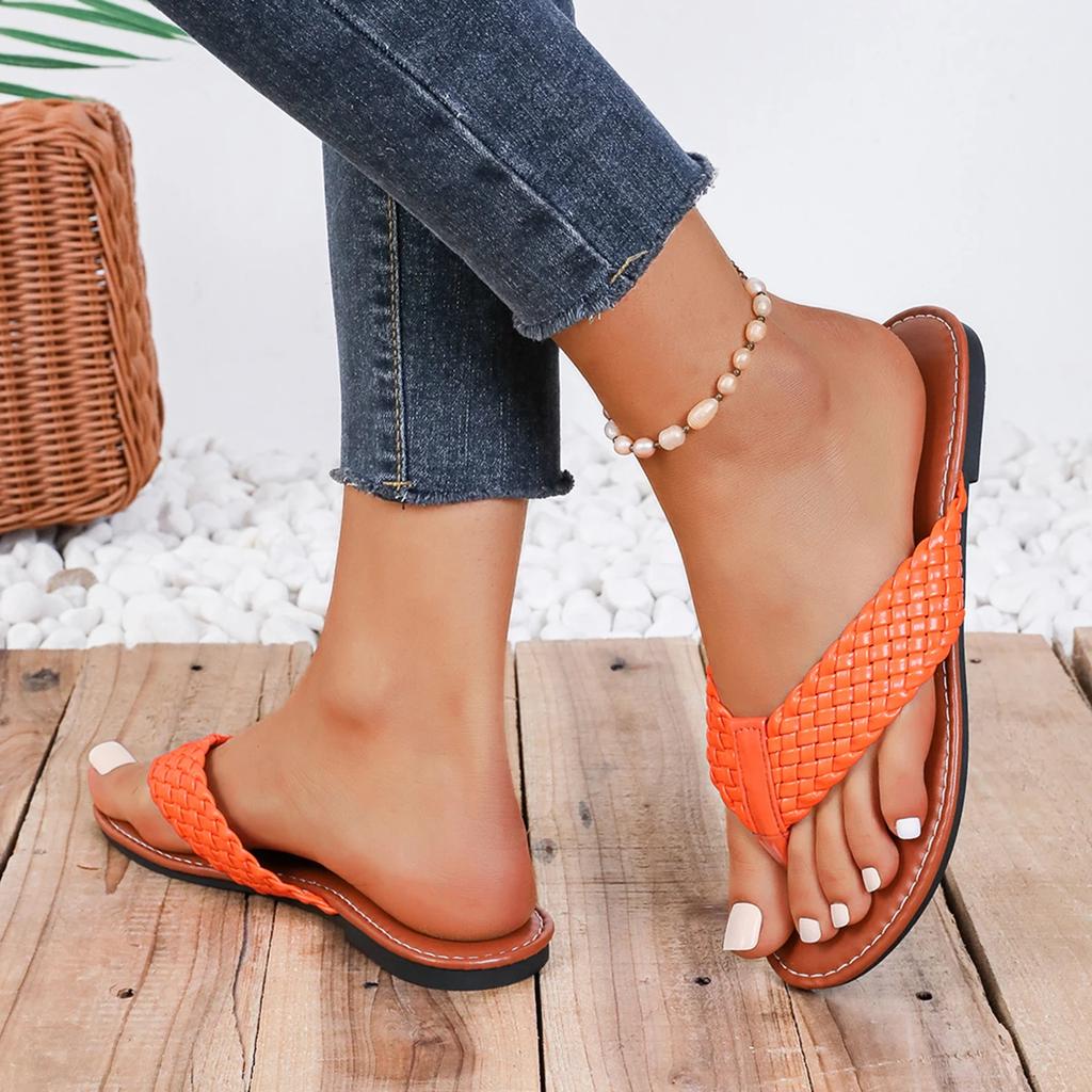 New Women's Flip Flops Summer Shoes Flat Casual Hot Shoes Home Bedroom Designer Flats Slippers Women Sandalias Mujer