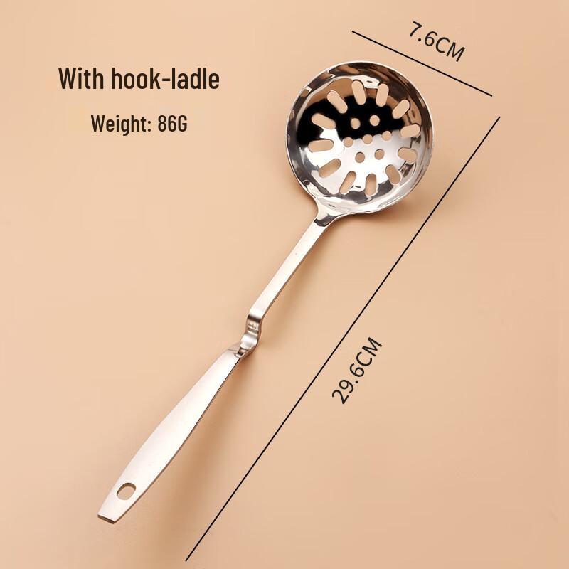 ZISIZ Stainless Steel Kitchen Ladles and Skimmers