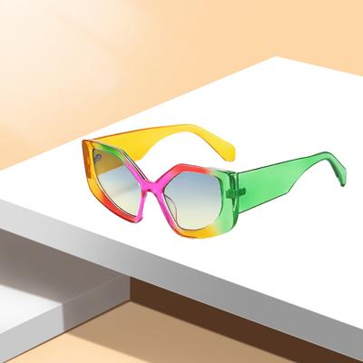 Cat Eye For Women Men Candy Color Block Anti Glare Decorative Shades Props For Beach Rave Party
