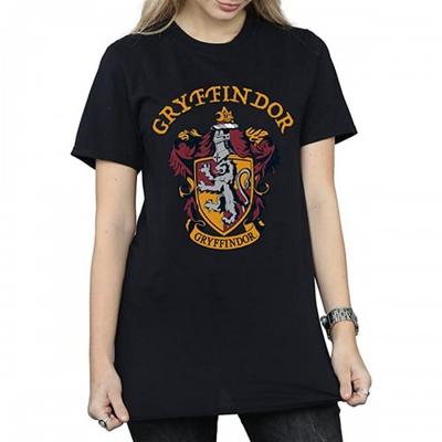 Womens/Ladies Gryffindor Cotton Boyfriend T-Shirt