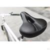 Bicycle Saddle With Dual Spring Shock Absorbing Leather Bike Seat