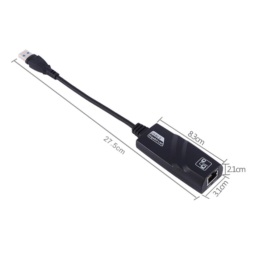 SuperSpeed USB 3.0 To RJ45 Gigabit Ethernet Network Adapter Wired Lan For MacBook