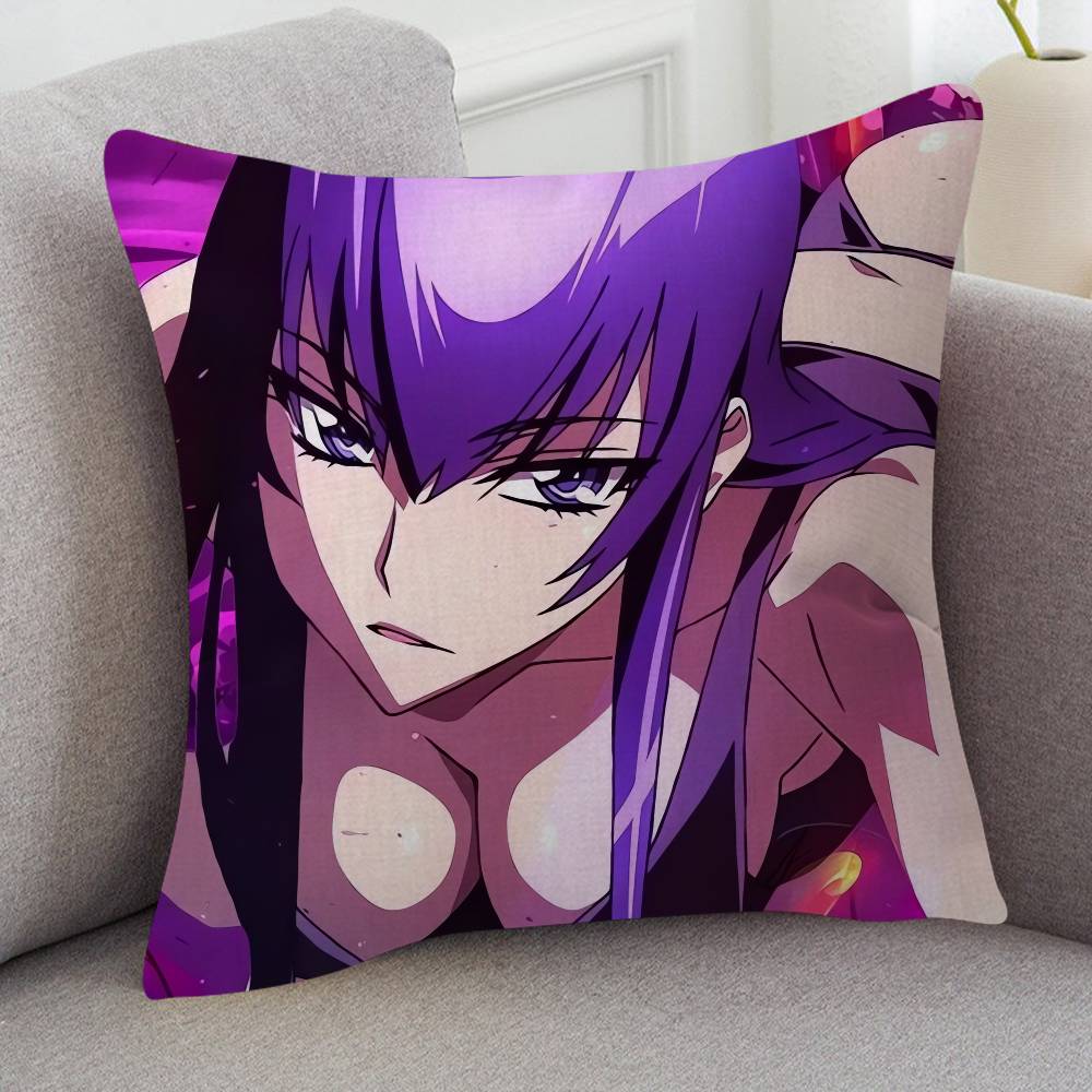Anime HIGHSCHOOL OF THE DEAD Cute Cartoon L Game Cushion Cover Pillowcase Upholstery Sofa Throw Pillow Home Decor Pillowcas