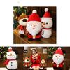 Delightfully Soft Christmas Plush Santa Elk Snowman Stuffed Toy For All Ages